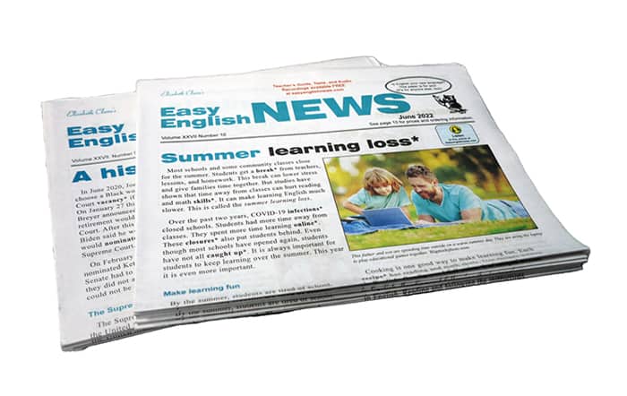 Easy english news paper edition